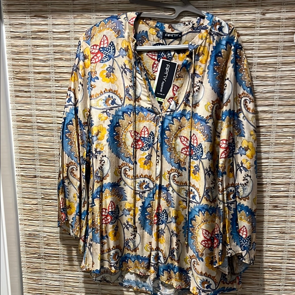 APNY Multicolor Floral Tunic Top